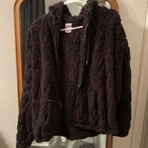 No Boundaries Black Teddy Jacket